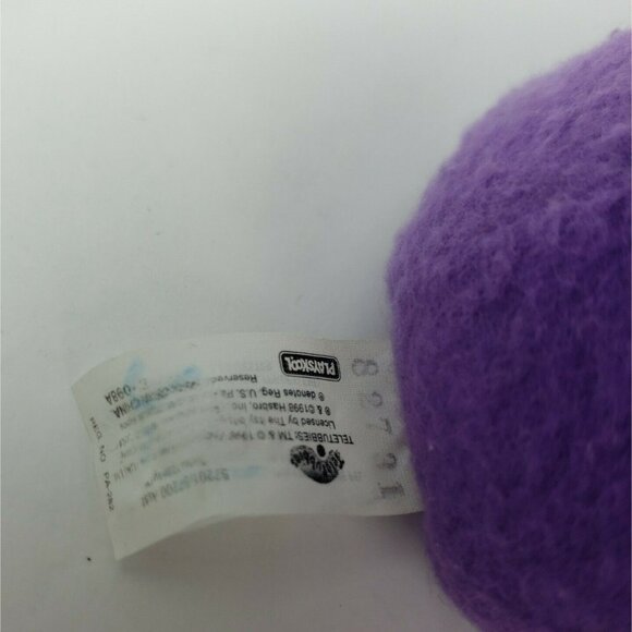 Playskool Teletubbies Tinky Winky Doll Beanie Purple Rubber Face Teletubby 1998 - Picture 8 of 8